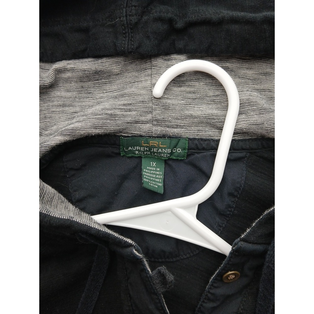 LaurenJeans Co. LRL Ralph Lauren 1X Hoodie Style Shirt - Picture 4 of 16